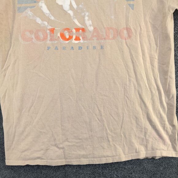 Call Your Mother Men's Colorado Paradise T-Shirt Tan Large Short Sleeve - Picture 11 of 16